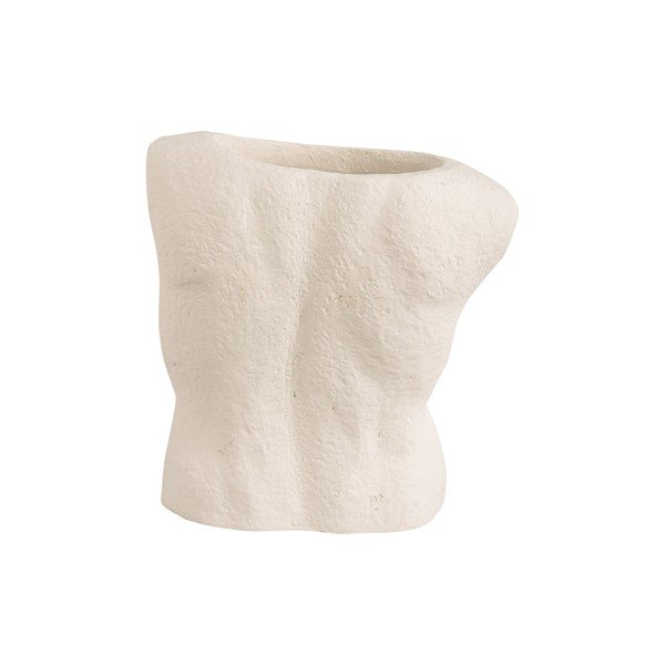 Valge vaas Mees, kõrgus 20,5 cm - PT LIVING-image-3