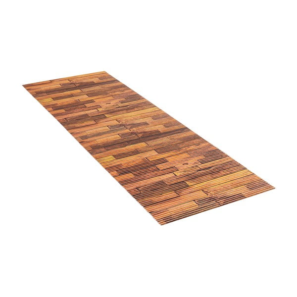 Pruun plastikust vannitoamatt 65x200 cm Lambris - Wenko-image-2