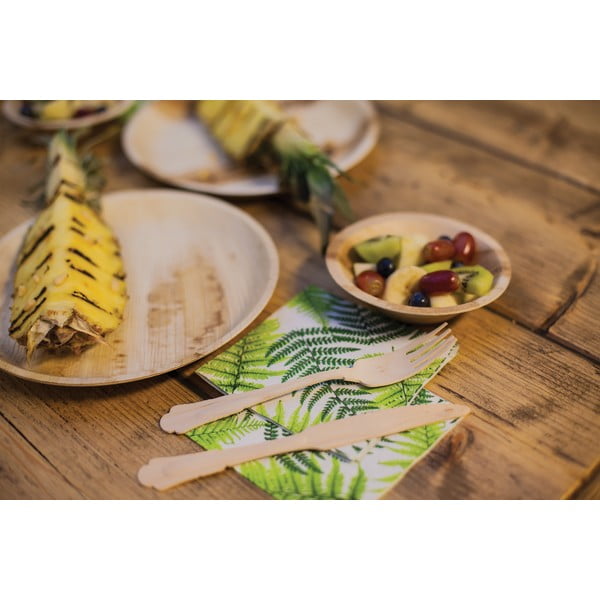 Komplekt 8 ühekordselt kasutatavat palmilehtede kaussi - Esschert Design-image-1
