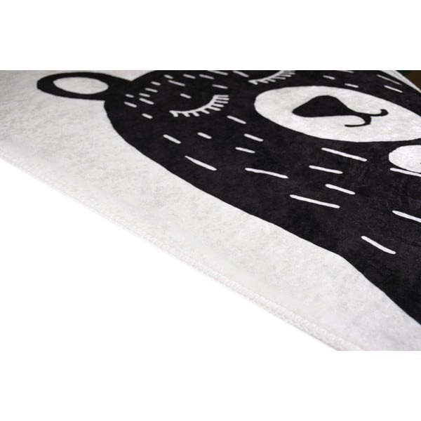 Must-valge pestav laste vaip 80x120 cm Bear Family v2 - Vitaus-image-2