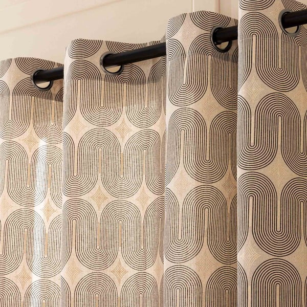 Must-beež kardin 140x240 cm Ondine - douceur d'intérieur-image-2