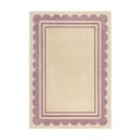 Lilla käsitsi kootud villane vaip 120x170 cm Lois Scallop - Flair Rugs