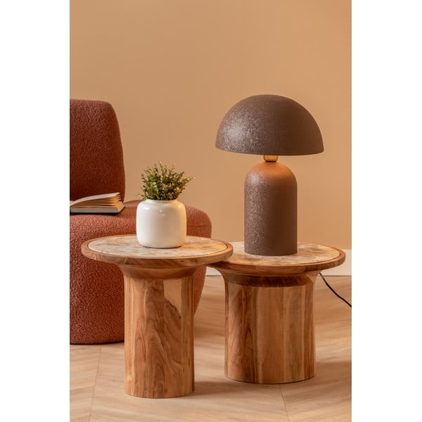 Ümmargune mangopuidust küljelaud ø 45 cm Tubo - Leitmotiv-image-4