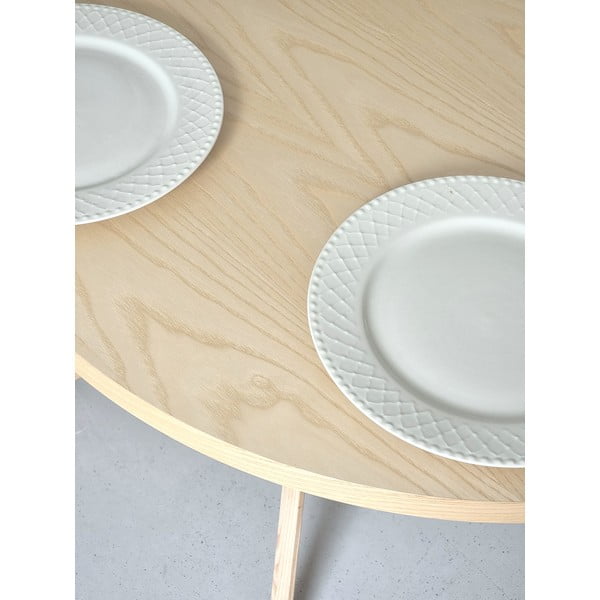 Söögilaud, saarepuidust, 90 × 90 cm Jubi – Ragaba-image-4