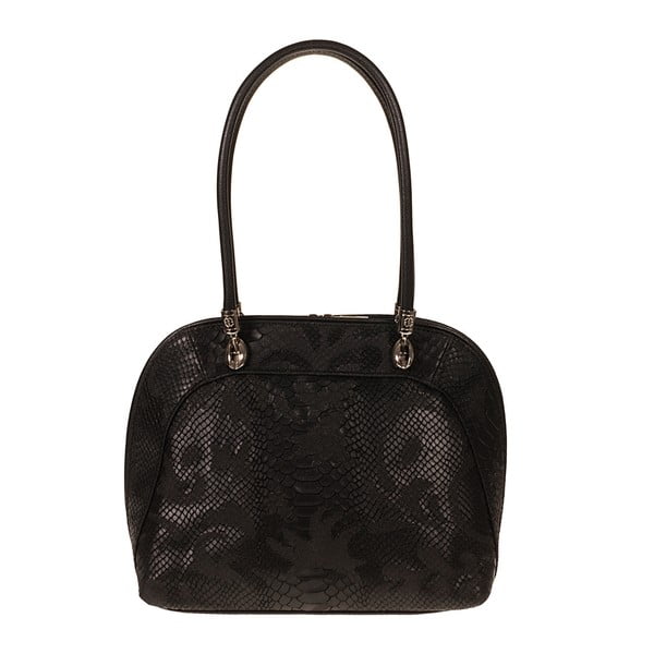 Černá kožená kabelka Giulia Bags Cadence