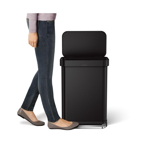 Matt must terasest prügikast 55 l - simplehuman-image-1