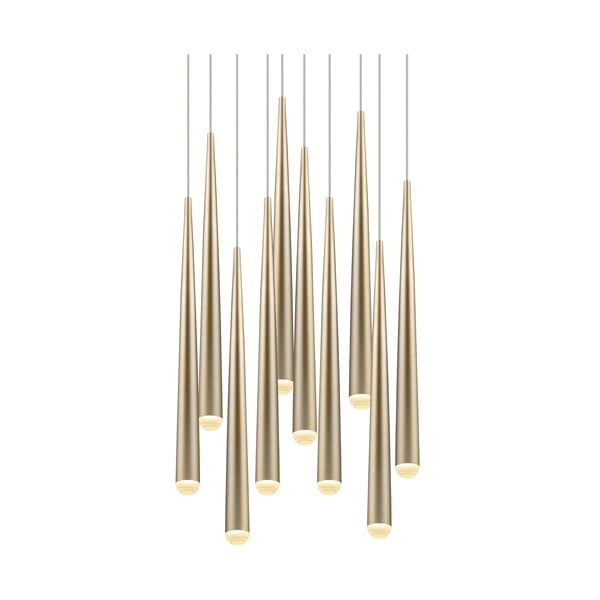 Kuldne LED-rippvalgusti ø 30 cm Cala - Trio Select-image-4