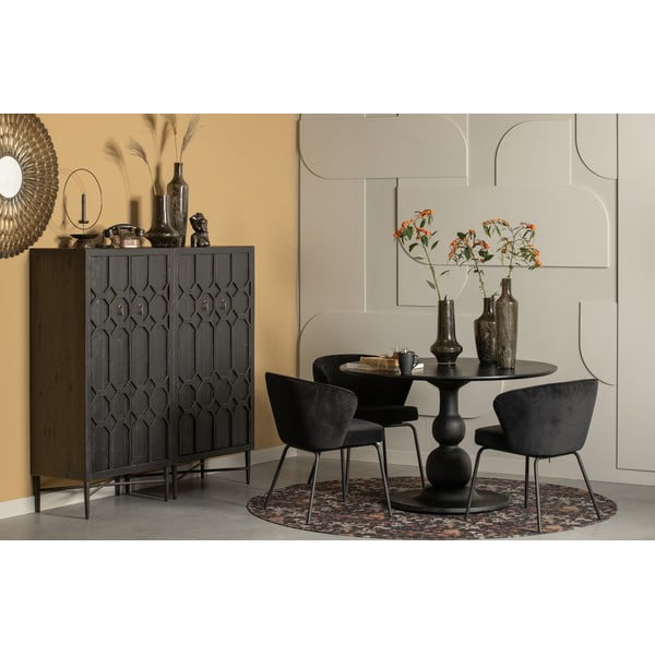 Must taaskasutatud puidust kapp 75x143 cm Bequest - WOOOD-image-1