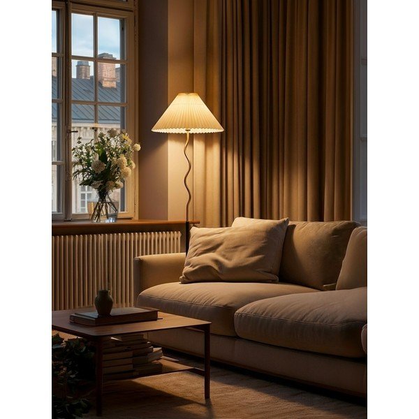 Must/kuldne põrandalamp (kõrgus 172 cm) Closy - Mauro Ferretti-image-1