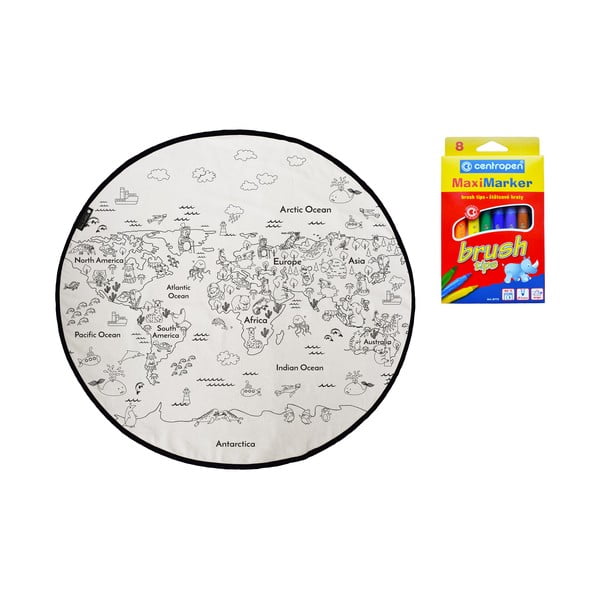 Värviline lastevaip , ø 130 cm Colouring World - Butter Kings