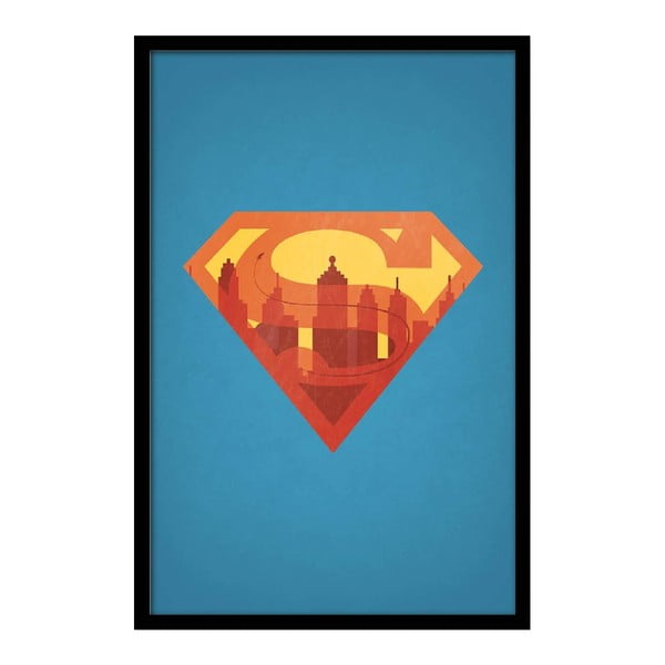 Plakát Superman, 35x30 cm