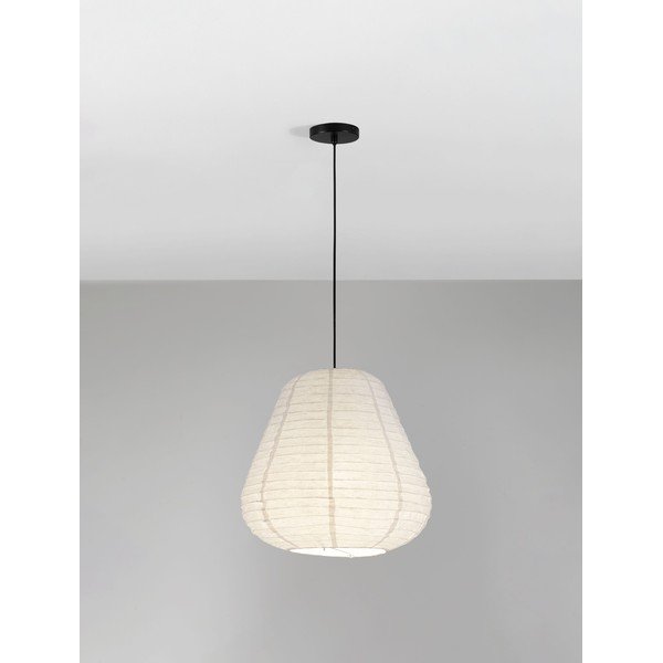 Valge linane ripplamp ø 50 cm Linnet - Nova Luce-image-3