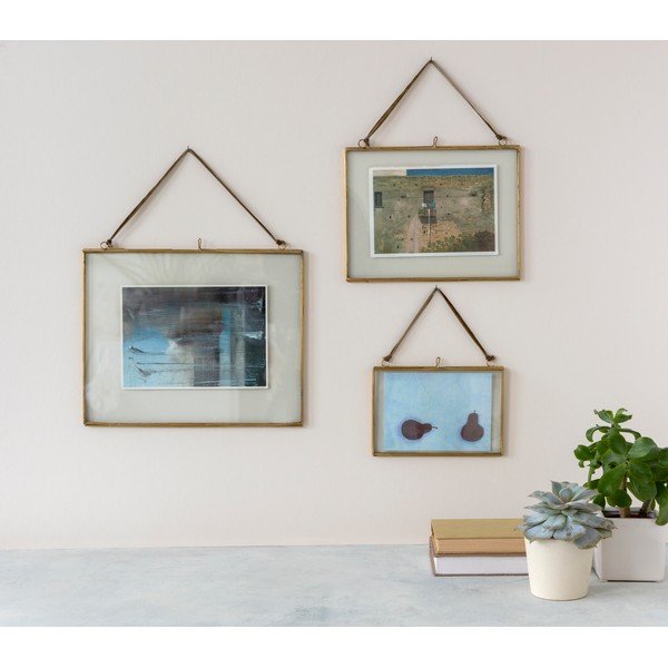 Kuldne metallist seinaraam 15x10 cm - Rex London-image-2