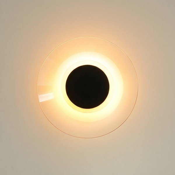 Must akrüülklaasist LED-seinalamp, läbimõõduga 28 cm ASTRO - Thoro-image-4