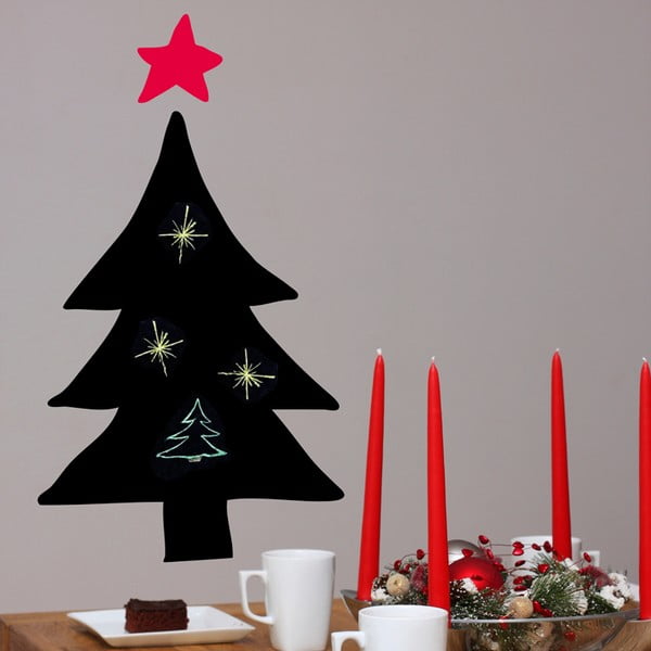 Samolepka Christmas tree blackboard 57,5x41 cm