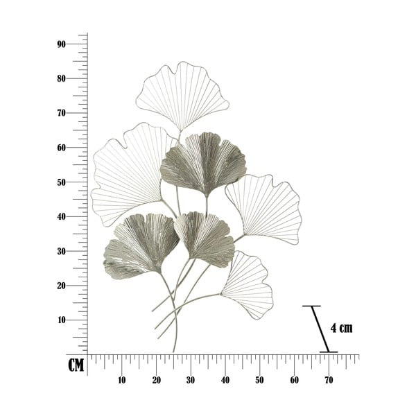 Hõbedast metallist rippdekoratsioon Mauro Ferretti Silver, 62 x 86 cm Goxy - Mauro Ferretti-image-2