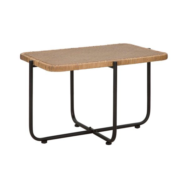 Must rotangist diivanilaud 55x75 cm Cebu - Mauro Ferretti