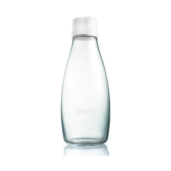 Valge klaasist piimapudel, 500 ml - ReTap