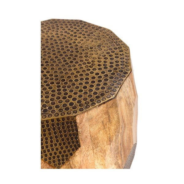 Ümmargune mangopuidust hoiulaud ø 29 cm Fabia - Marckeric-image-3