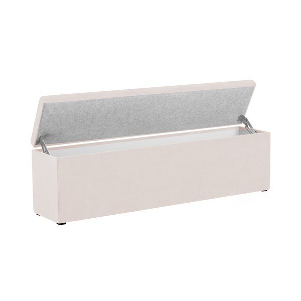 Krémový otoman Mazzini Sofas Ancona, 200 x 46 cm-image-2