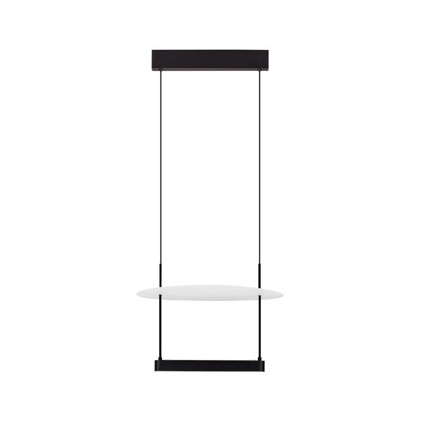 Valge/mattmust alumiiniumist hämardatav LED-rippvalgusti ø 40 cm Diona - Nova Luce