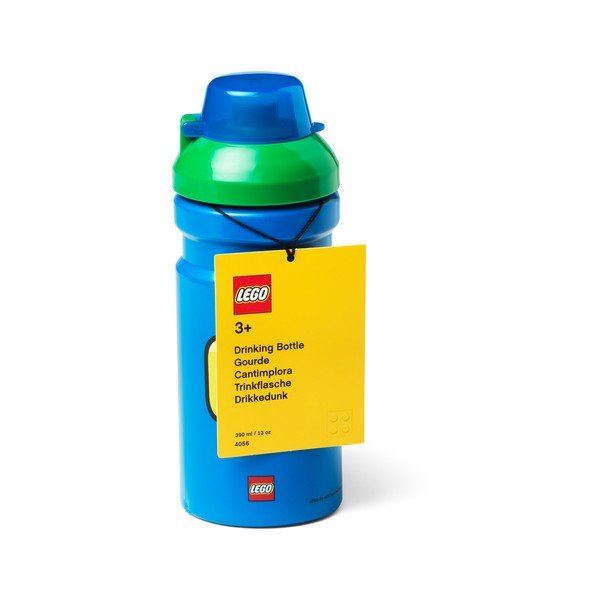 Sinine veepudel rohelise kaanega , 390 ml Iconic - LEGO®-image-2