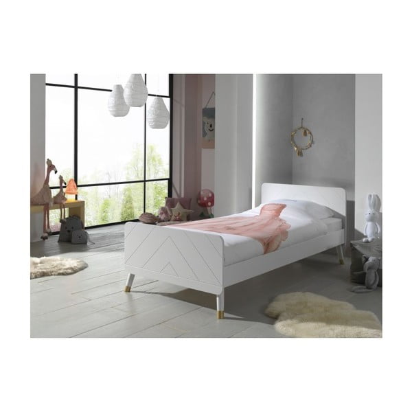 Valge lastevoodi männipuidust , 90 x 200 cm Billy - Vipack-image-2