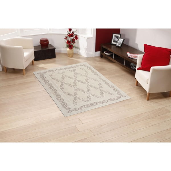 Krémový bavlněný koberec Floorist Gina, 80 x 300 cm-image-1
