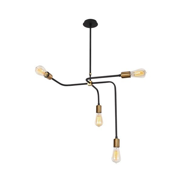 Mustast metallist rippvalgusti Opviq lights Iris - Opviq lights-image-3