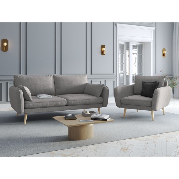 Šedé křeslo Kooko Home Lento-image-1