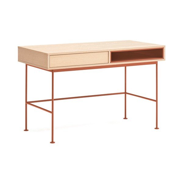 Töölaud tammepuust pealispinnaga 60x120 cm Yoko - Teulat-image-2