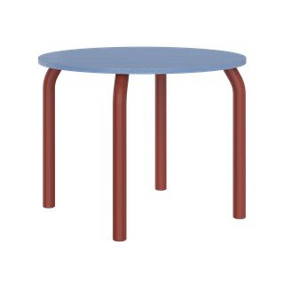 Ümmargune söögilaud tammepuust pealispinnaga, ø 100 cm Meko - noo.ma