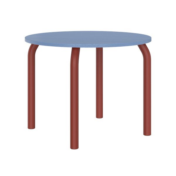 Ümmargune söögilaud tammepuust pealispinnaga, ø 100 cm Meko - noo.ma