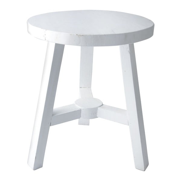 Dřevěná stolička, bílá, 38,5 cm