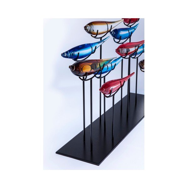 Dekorace s motivem barevných ryb Kare Design, 20 x 80 cm-image-1