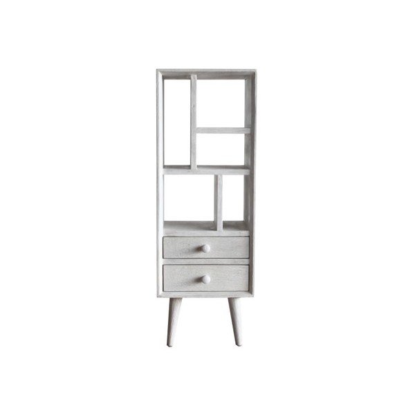 Knihovna Preston Rustic White-image-1