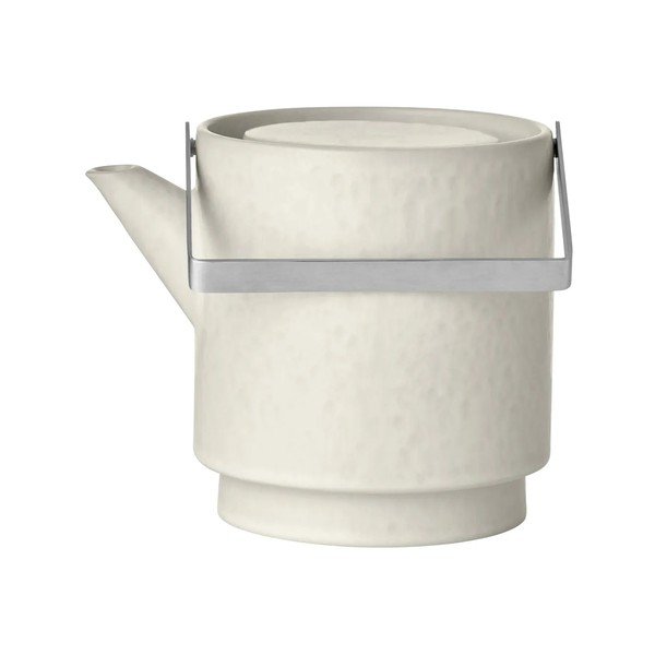 Kreemjas keraamiline teekann sõelaga 1 l Makoto - Blomus-image-3