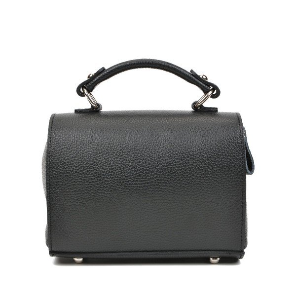 Černá kožená kabelka Mangotti Bags Chiara-image-3