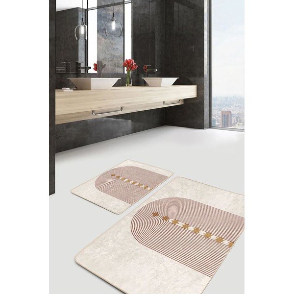 Beežid sametist vannitoamatid 2tk komplektis 60x100 cm - Mila Home-image-2