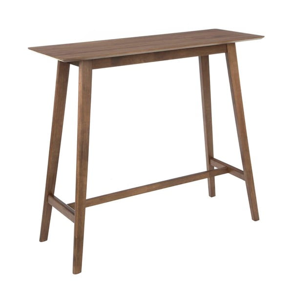 Tmavě hnědý barový stůl z gumovníkového dřeva Tropicho