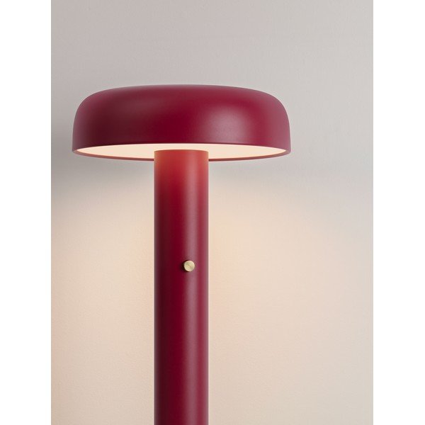 Burgundia värvi metallist hämardatav LED-põrandalamp (kõrgus 142 cm) Noelia - Nova Luce-image-1