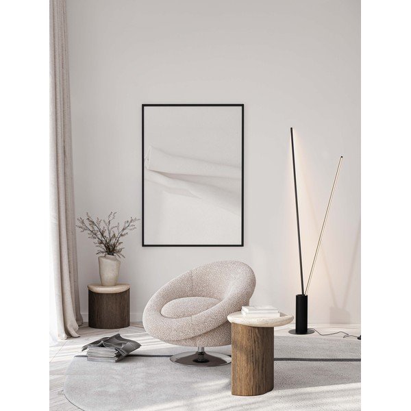 Matt must metallist LED-põrandalamp painutatava konstruktsiooniga (kõrgus 181 cm) Kimolia - Nova Luce-image-1