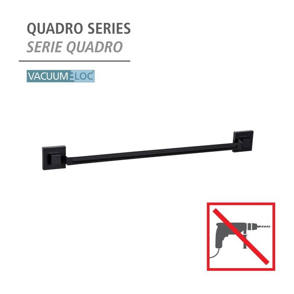 Must roostevabast terasest isekinnituv rätikuhoidja Quadro - Wenko-image-4