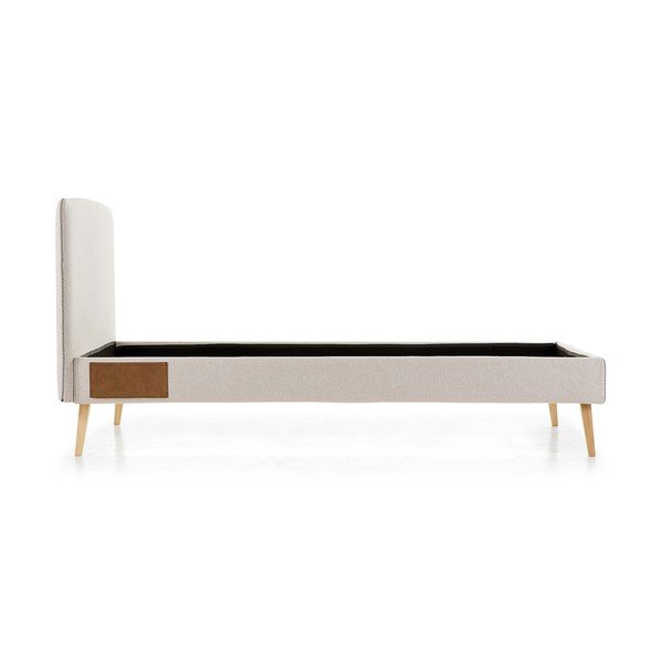 Helehall polsterdatud voodi 90 x 190 cm Lydia - Kave Home-image-3