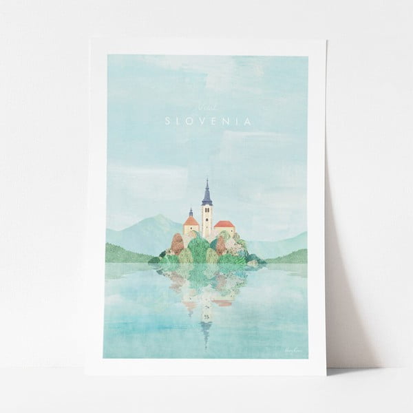 Plakat , 30 x 40 cm Slovenia - Travelposter
