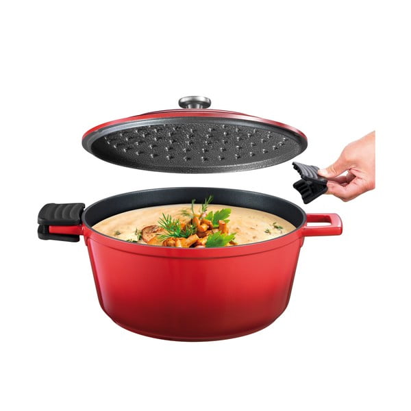 Mittekleepuv induktsioonipott kaanega 4,7 l Bordeaux - Tescoma-image-2