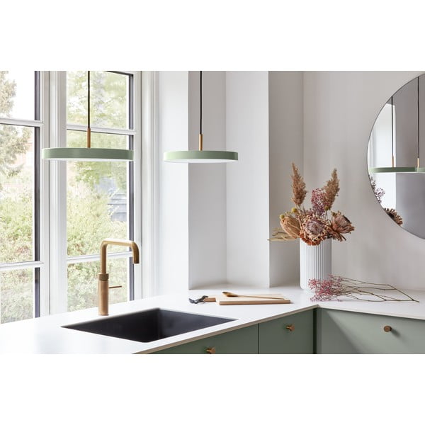 Heleroheline LED rippvalgusti metallist lambivarjundiga ø 31 cm Asteria Mini - UMAGE-image-1