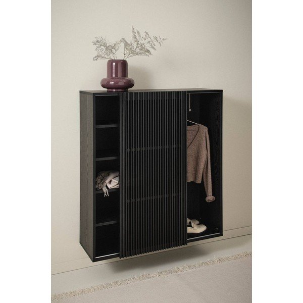 Must esikukomplekt saarepuust dekooriga 110x120x40 cm Sion - Jotex-image-1