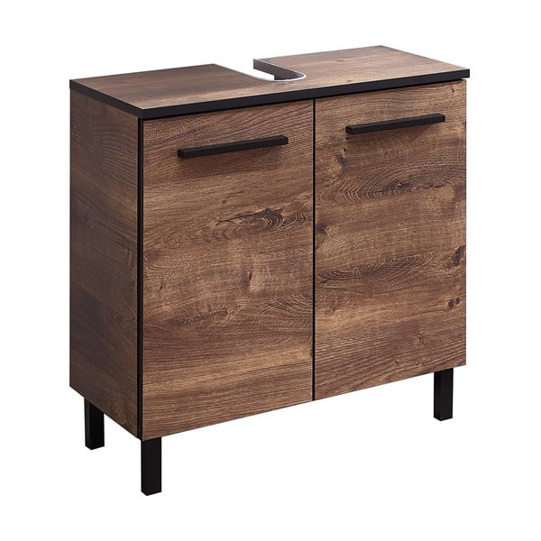 Tammepuust pruun kapi valamu all 60x53 cm Set 374 - Pelipal-image-2