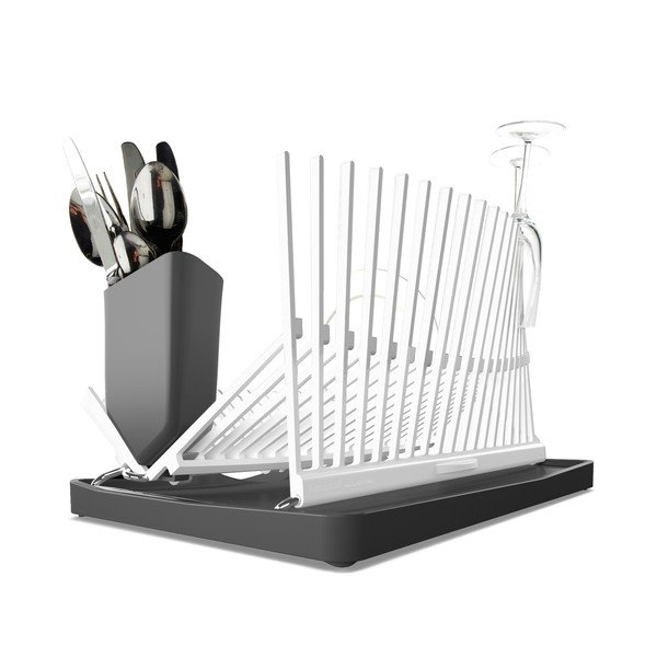 Bílo-šedý odkapávač Black + Blum Dish Rack